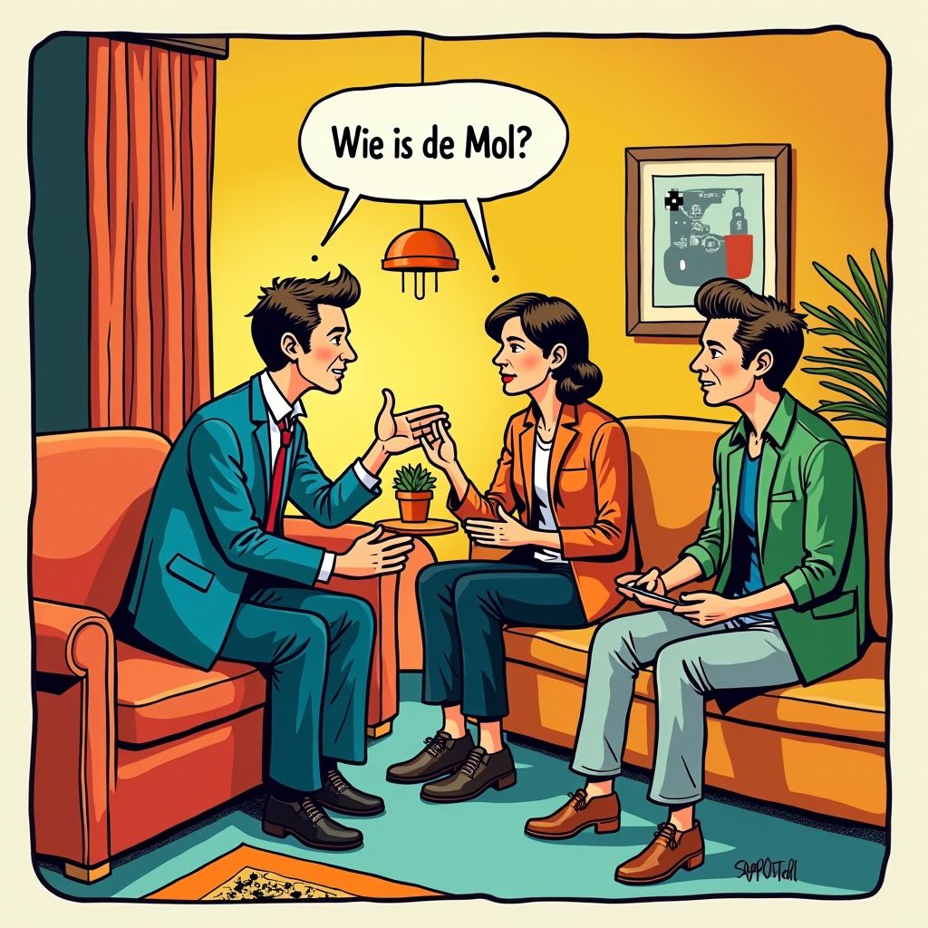 De mol zelf gaat nu theorieën verzamelen bij fans thuis