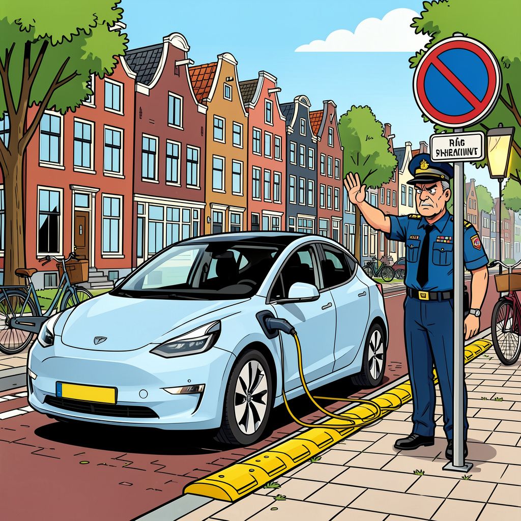Uw elektrische auto goedkoop opladen via de stoep mag in steeds meer gemeenten, maar de grote steden trekken een harde grens.
