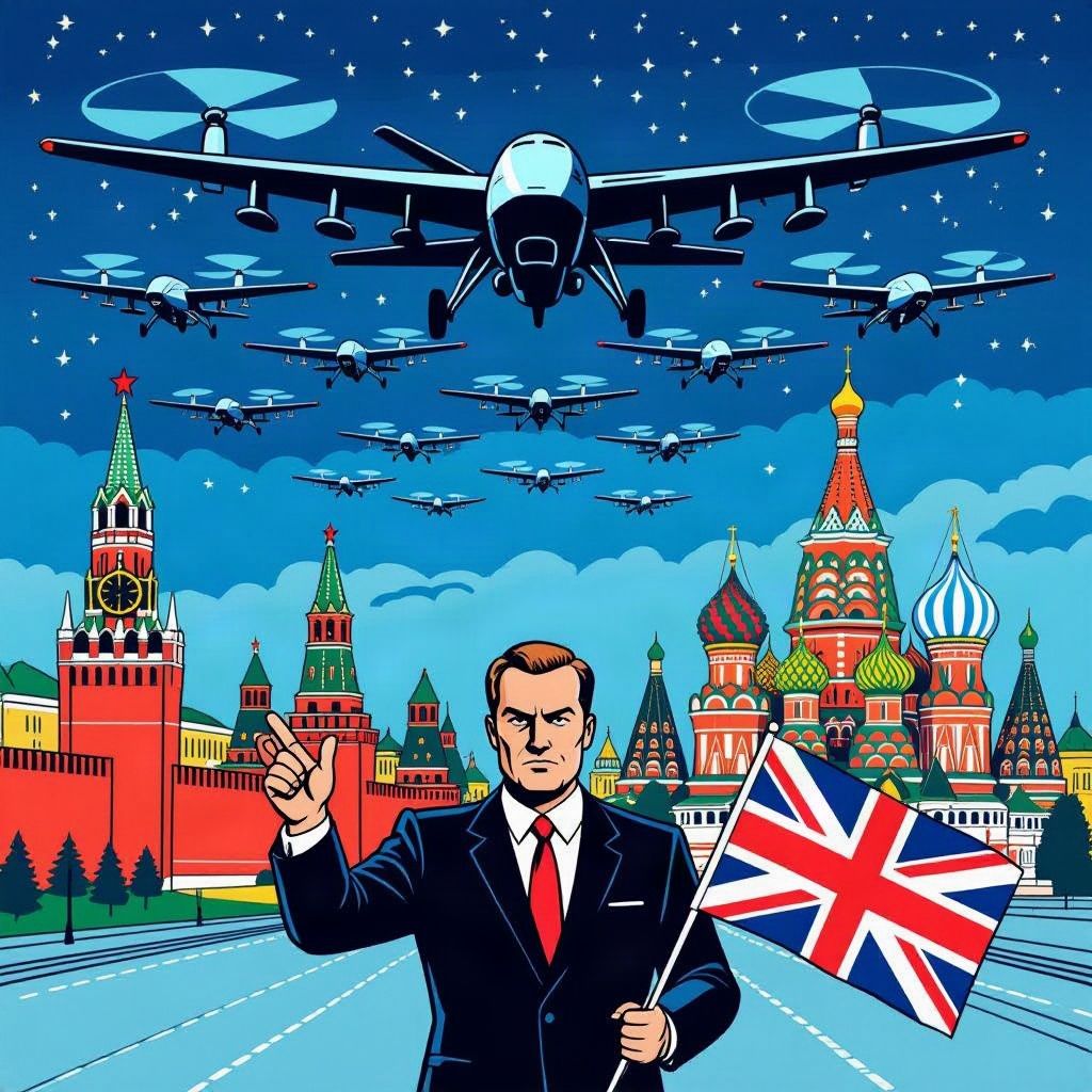 Oekraïne bestookt Moskou met honderden drones en Rusland waarschuwt de Britten.