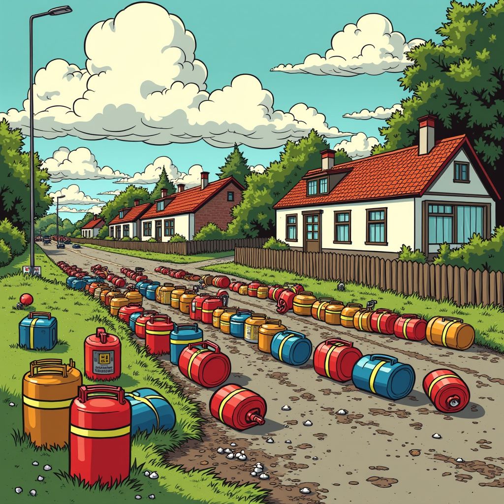 Criminelen dumpen honderd jerrycans drugsafval langs de weg in Den Bosch