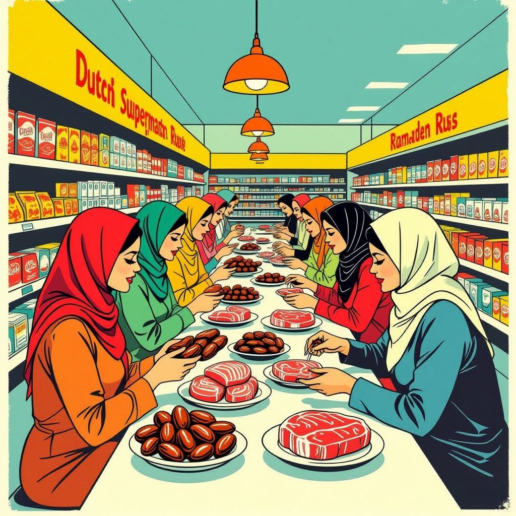 Moslims hamsteren massaal voor ramadan die morgen begint