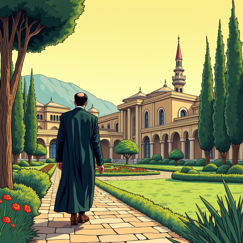 Een tuinwandeling redde de nieuwe Iraanse leider het leven terwijl zijn familie stierf