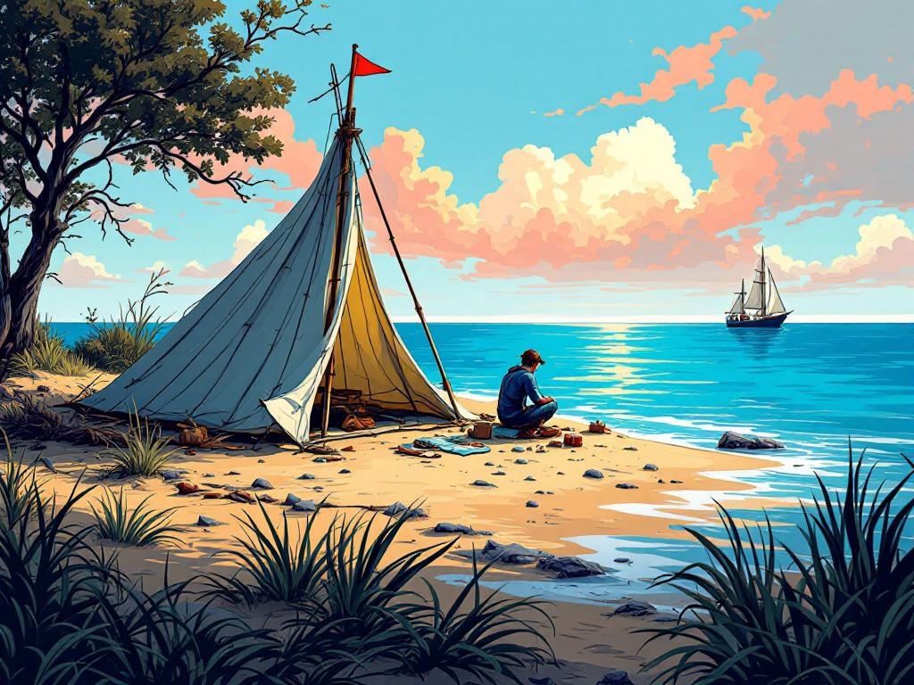 Zeiler bouwt tent van zeilen en overleeft twee dagen zonder eten op verlaten IJsselmeer-eiland