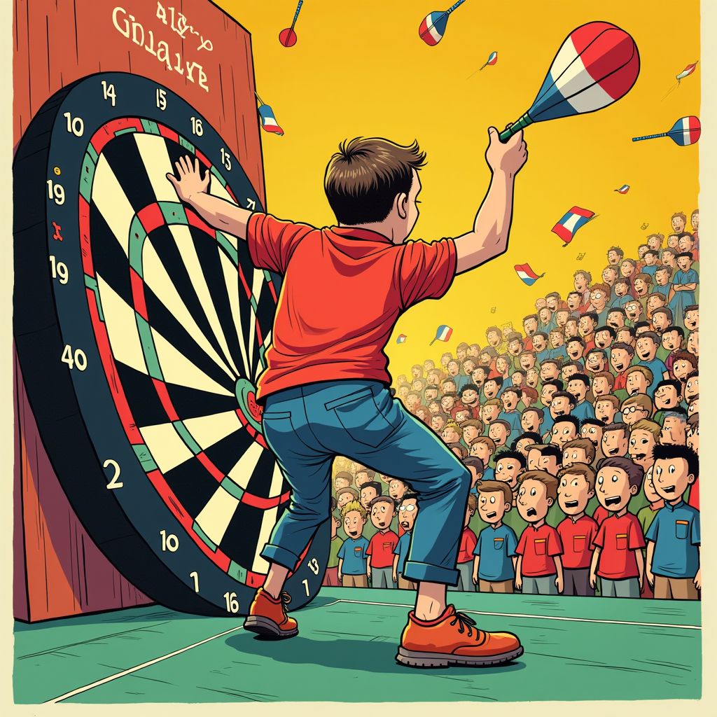 Nederlandse darter gooit indrukwekkend gemiddelde van 108.28 op WK darts