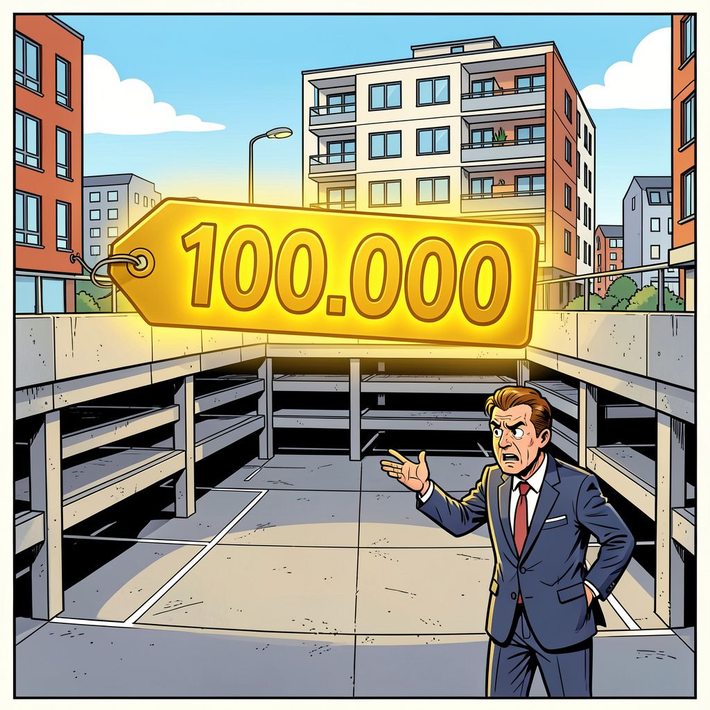 Een parkeerplek van 100.000 euro maakt onze huizen onnodig onbetaalbaar.