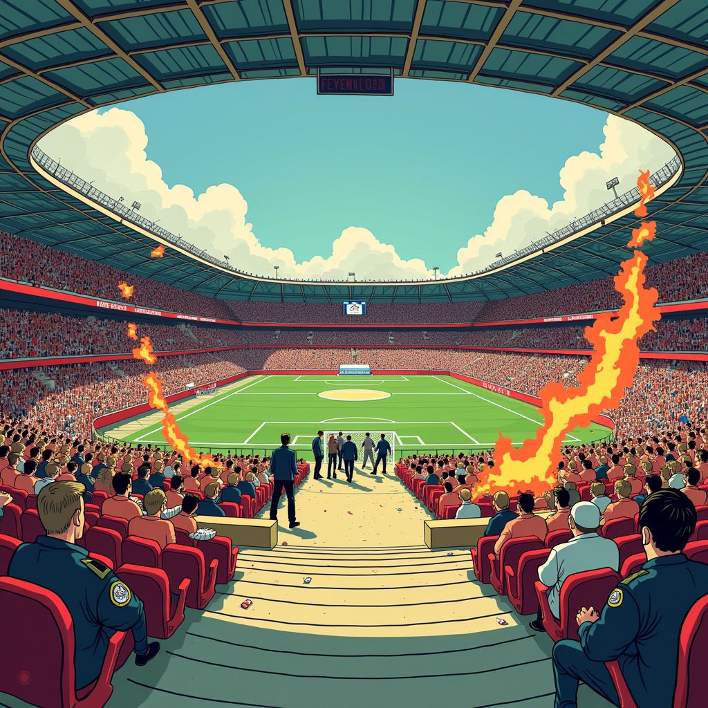 Ajax sluit harde kern uit voor Klassieker na chaos met vuurwerklanceerders