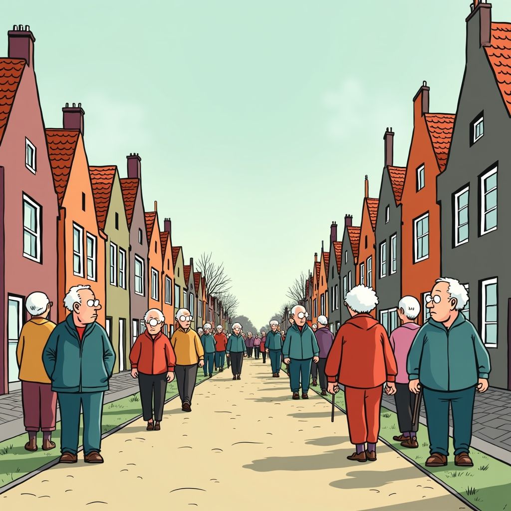 Nederland kantelt definitief: meer grijze dan jonge koppen