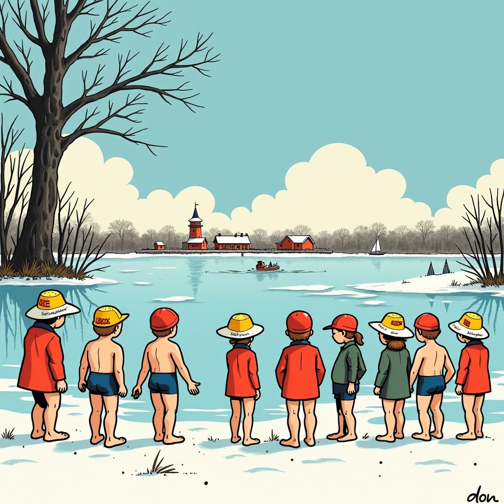 Nieuwjaarsduiken in Overijssel sneuvelen door vijf centimeter dikke ijslaag