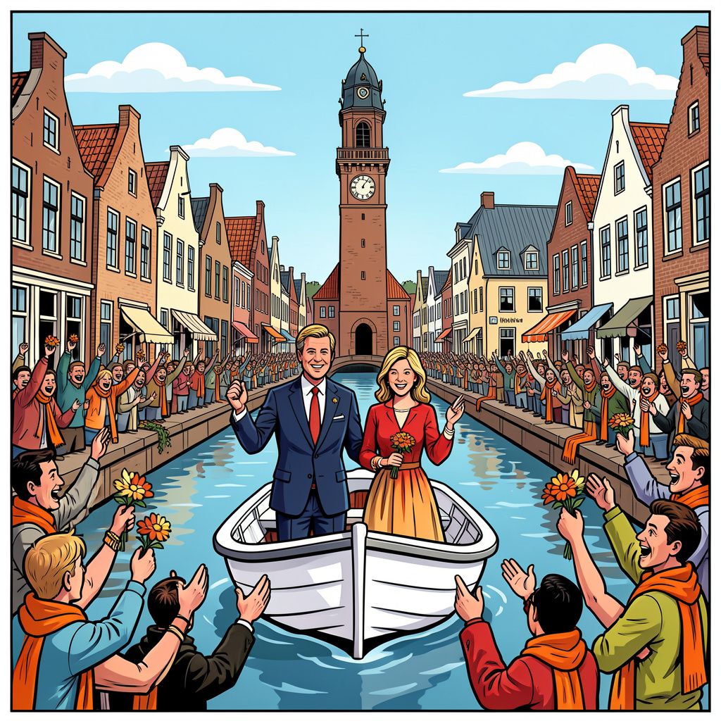 Willem-Alexander viert zijn 59e verjaardag tijdens koningsdag in Dokkum