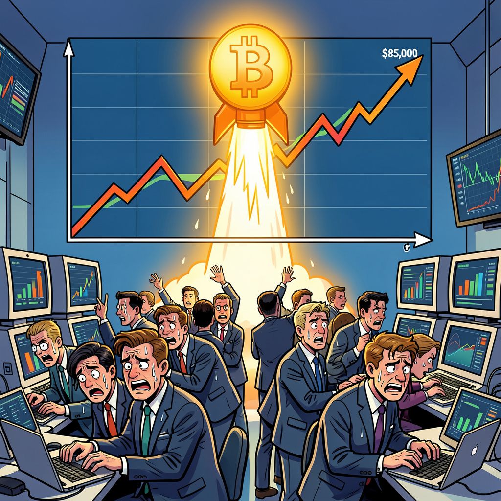 Bitcoin schiet door de grens van 85.000 dollar en bereikt het hoogste punt in acht maanden.