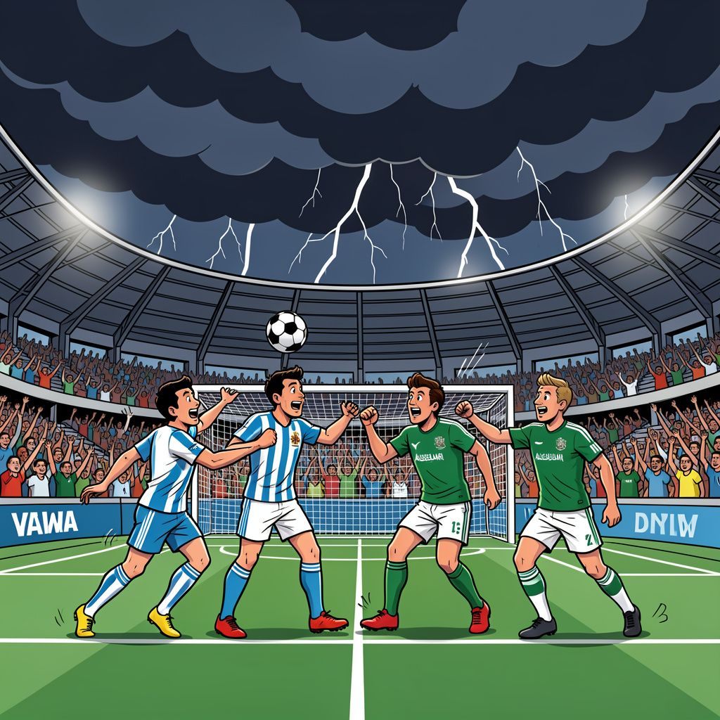 wk 2026 barst los met een knallende start: uruguay tegen saoedi-arabië onder dreigend onweer