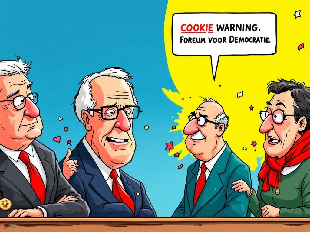 Forum voor Democratie en 50Plus negeren cookiewaarschuwing terwijl andere partijen wel luisteren