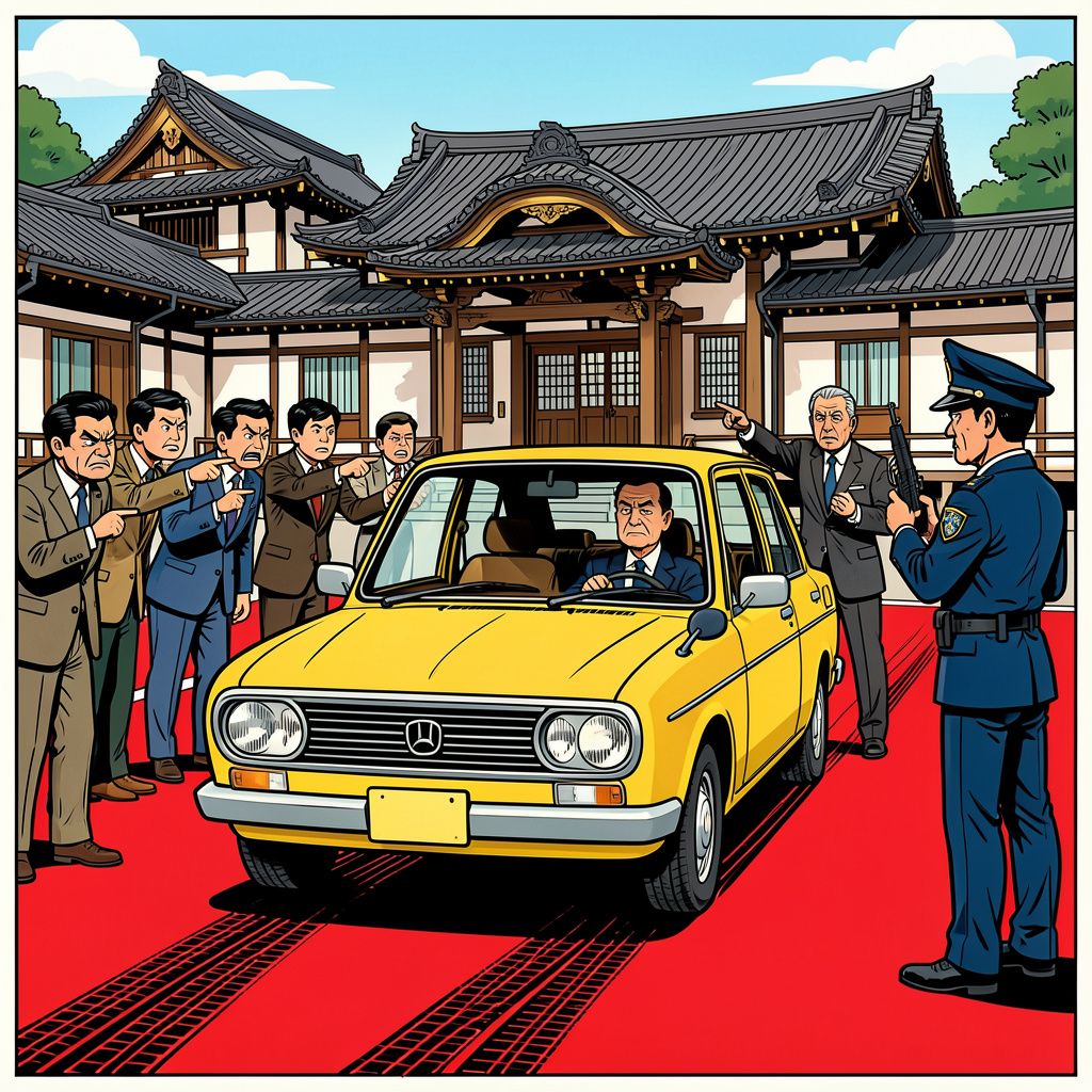nederlander veroorzaakt internationale rel door te driften op japanse parkeerplaats