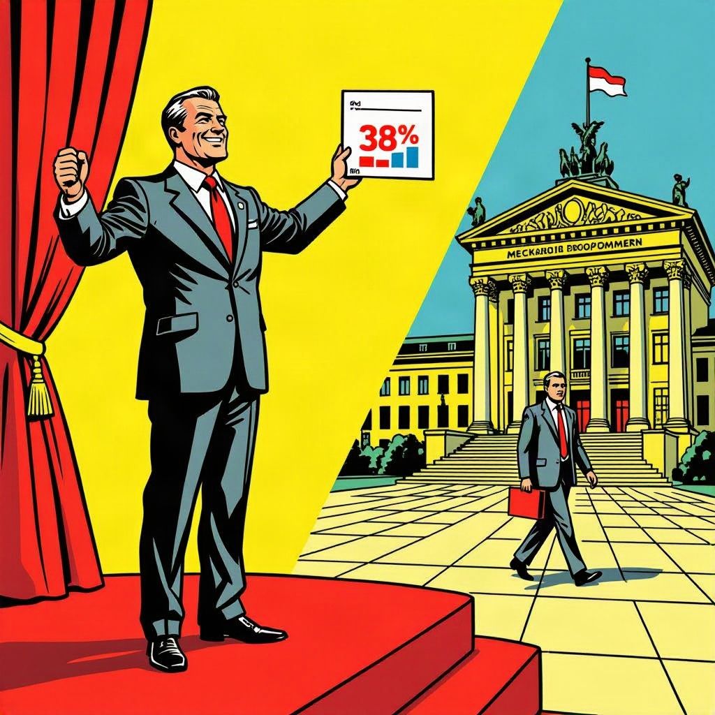 De rechts-populistische AfD veegt de vloer aan met de gevestigde orde in Mecklenburg-Voorpommeren.