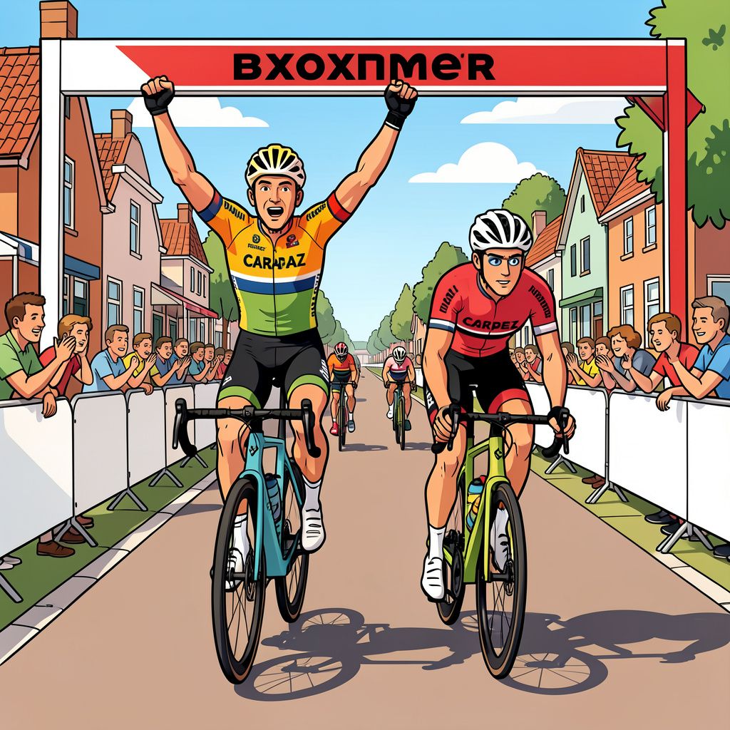 Tourheld Richard Carapaz wint daags na Parijs de jubileumronde in Boxmeer.