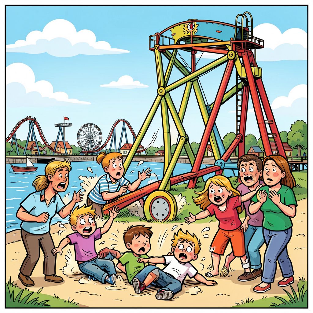 Spring ride valt vier meter naar beneden: zeven gewonden in Brugge pretpark