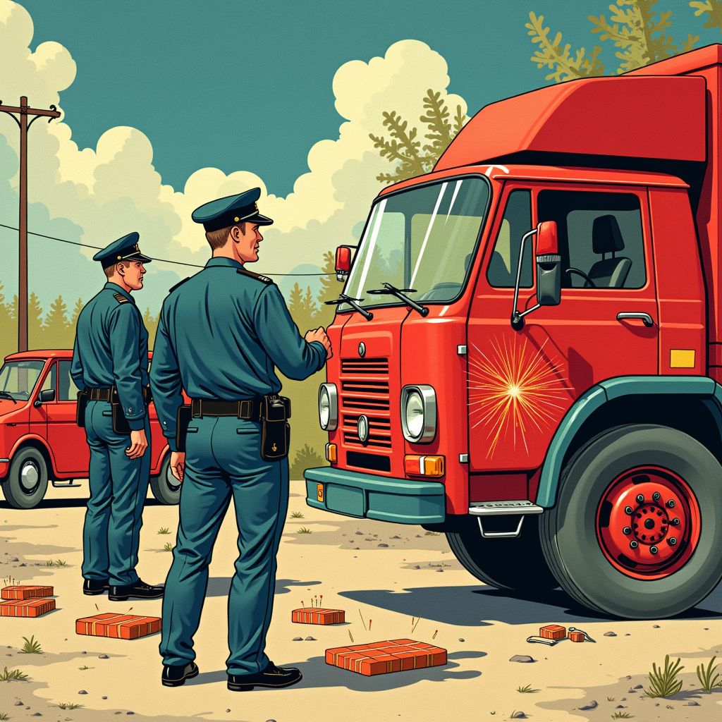 Politie pakt 150 kilo illegaal vuurwerk bij grenscontrole