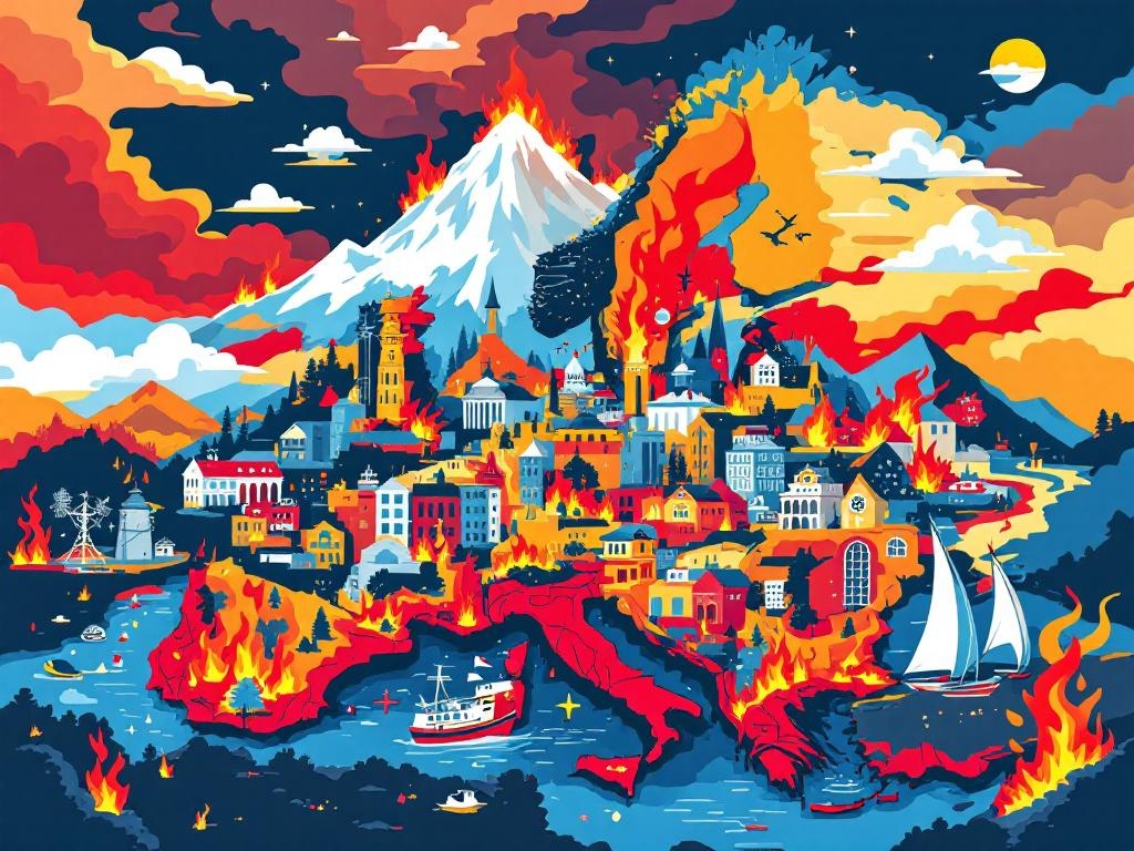 Europa in de Vuurlinie: Klimaatverandering Vergroot Risico op Verwoestende Megabranden