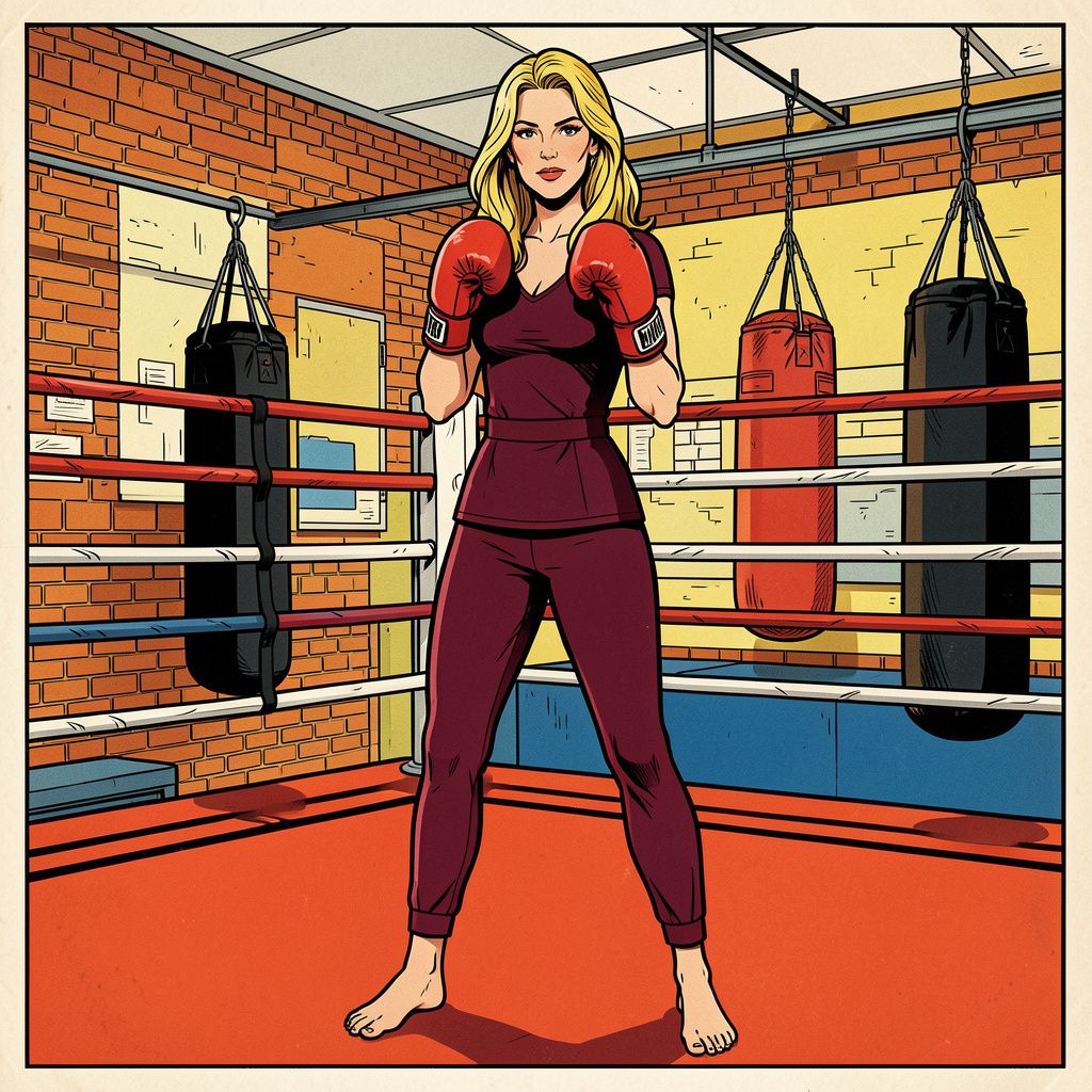 Koningin Máxima trekt haar hakken uit en loopt op blote voeten door Amsterdamse boksschool