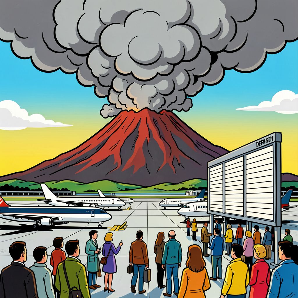 De Etna spuwt vuur en legt het vliegverkeer op Sicilië volledig plat