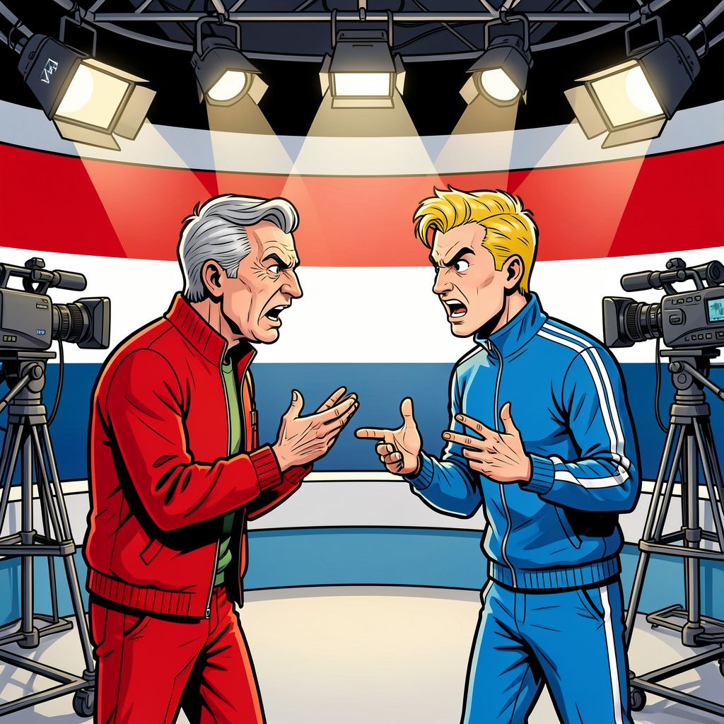 derksen en nuis raken slaags in tv-studio: wie heeft er gelijk over oranje?