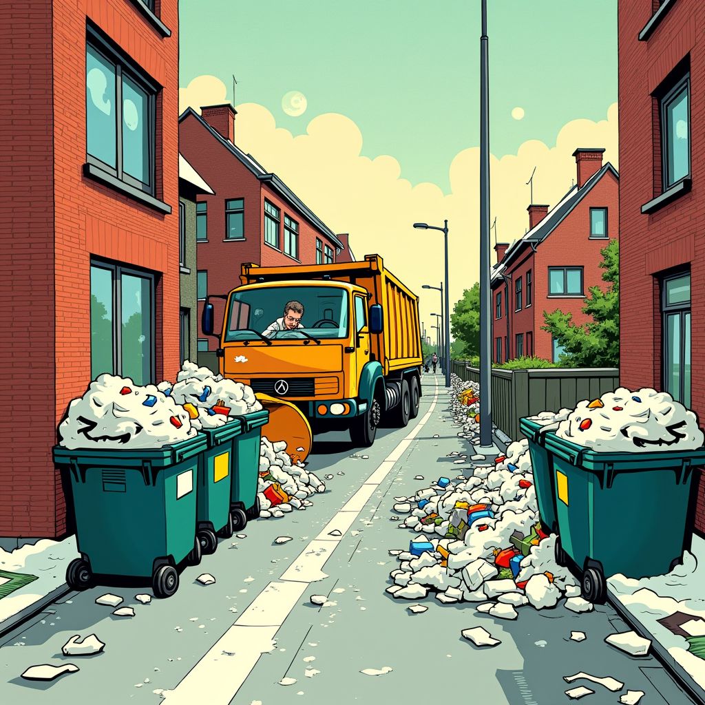 Rotterdam verdrinkt in afval terwijl vuilniswagens sneeuw ruimden in plaats van vuilnis op te halen