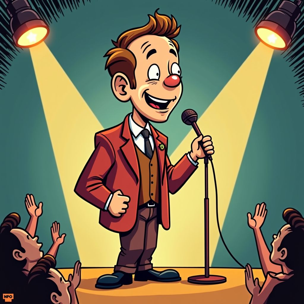 Peter Pannekoek noemt zijn vorige oudejaarsconference 'financieel gezien een ramp' maar staat er vanavond toch weer