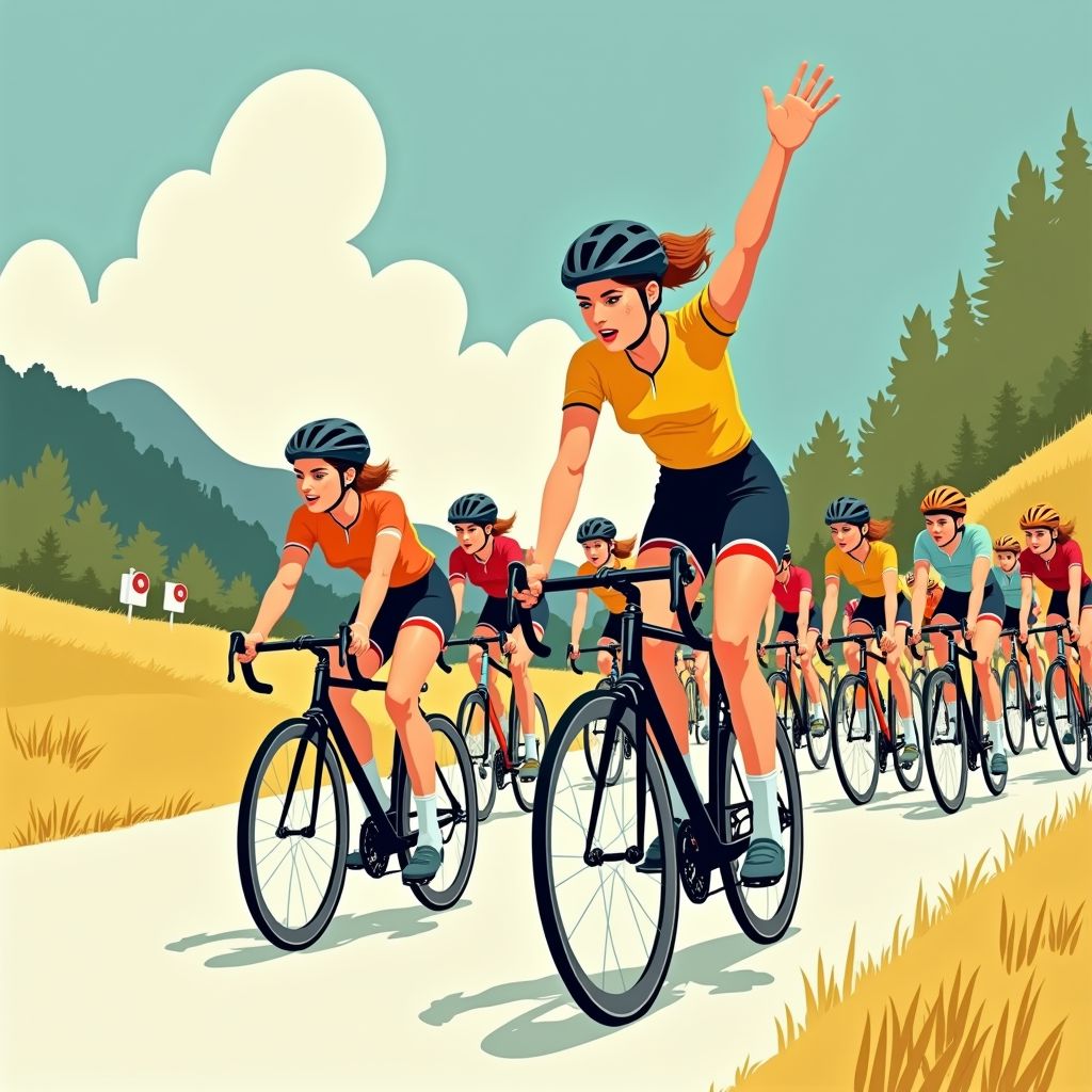 Reusser wint millimetersprint na bizarre finale waarin Vollering de overwinning zag wegglippen