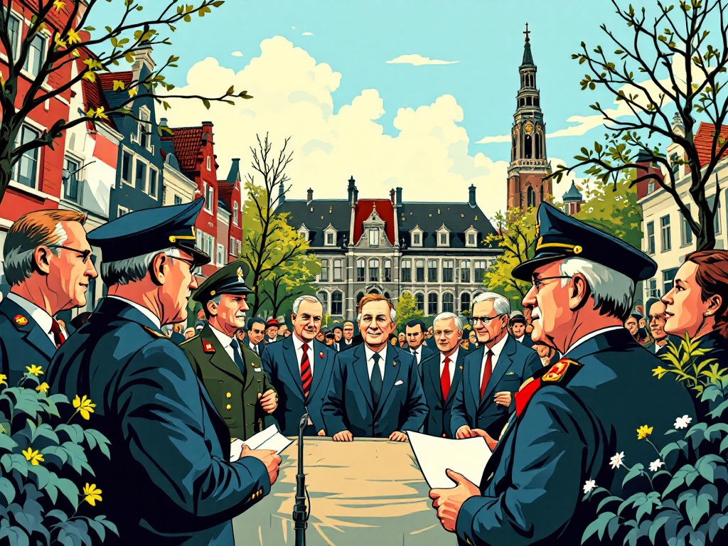 Minister-president Schoof eert oorlogsgijzelaars die het Nederlandse poldermodel uitvonden