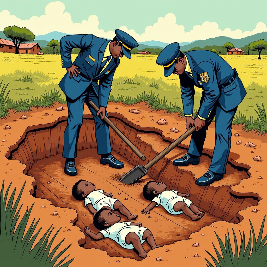 Keniaanse politie graaft 32 lichamen op uit geheim massagraf vol baby's en kinderen