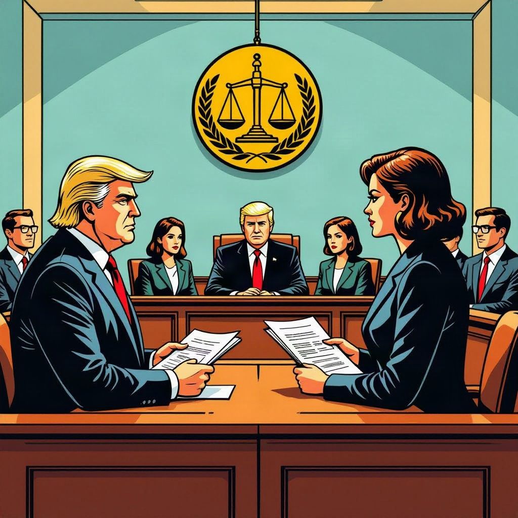 Mensenrechtenorganisaties dagen Donald Trump voor de rechter om zijn aanval op het Internationaal Strafhof.