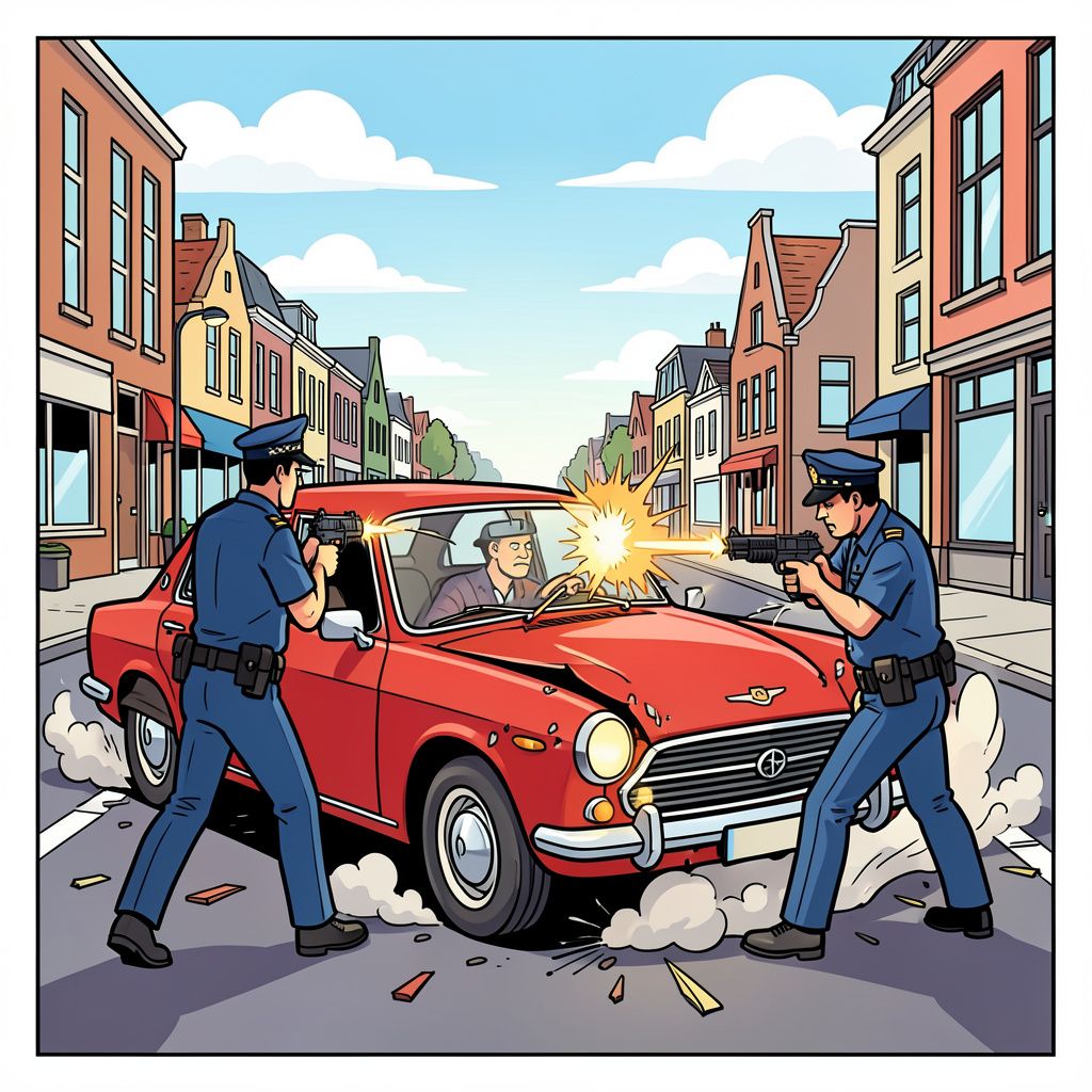 politie lost tien kogels op lachgasgebruiker die door Brabant raast