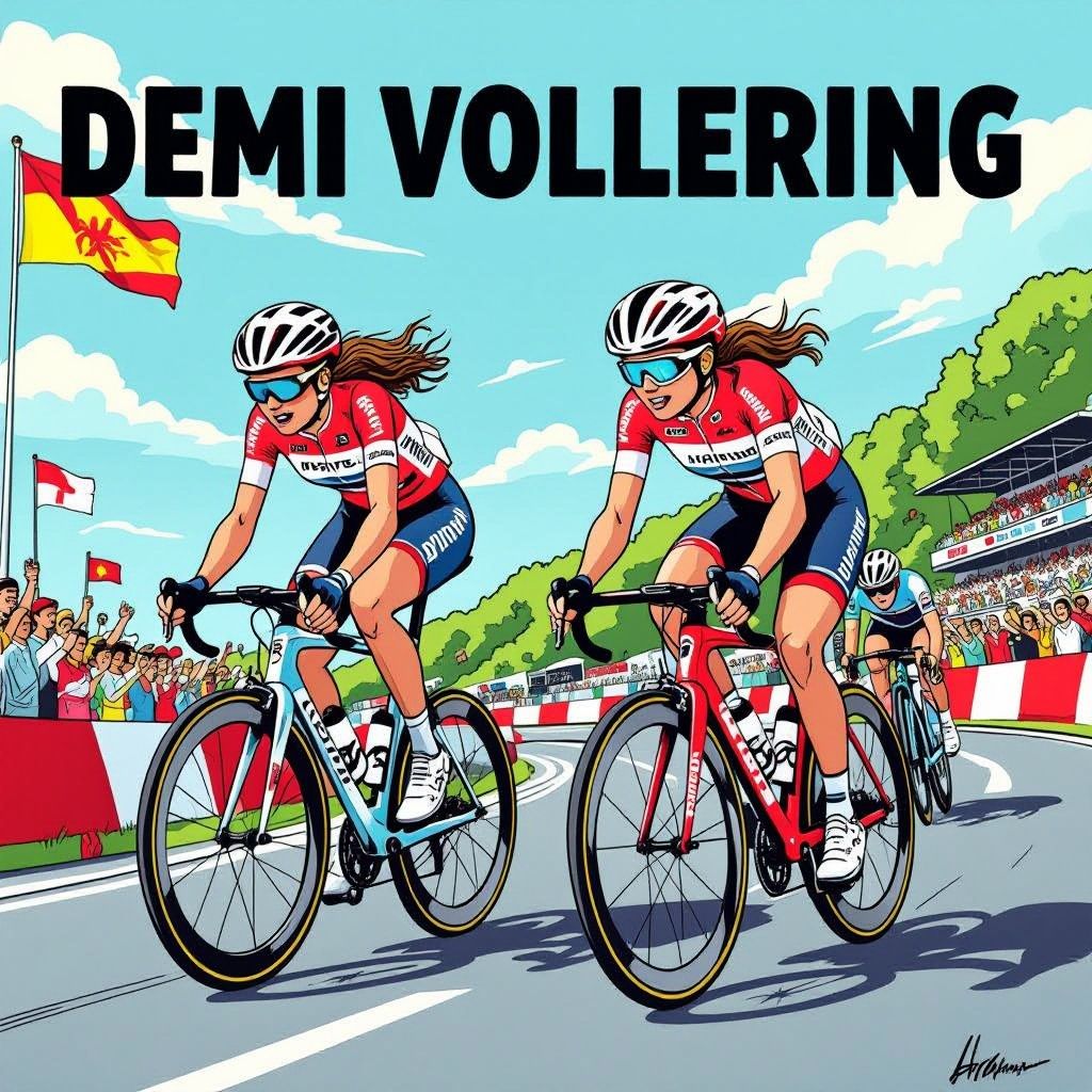 Demi Vollering verslaat Puck Pieterse in spectaculaire sprint op de Muur van Hoei