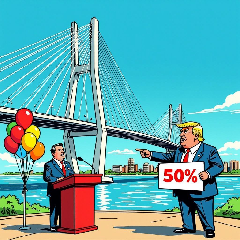 Canada blaast het gezamenlijke openingsfeest van de nieuwe megabrug met Amerika af na felle dreigementen van Donald Trump.