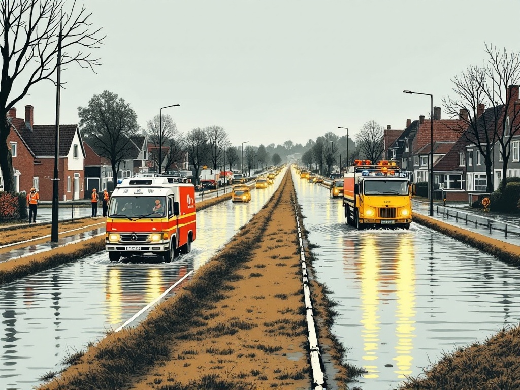 Maatregelen in Midden-Limburg tegen Hoogwater door Regen