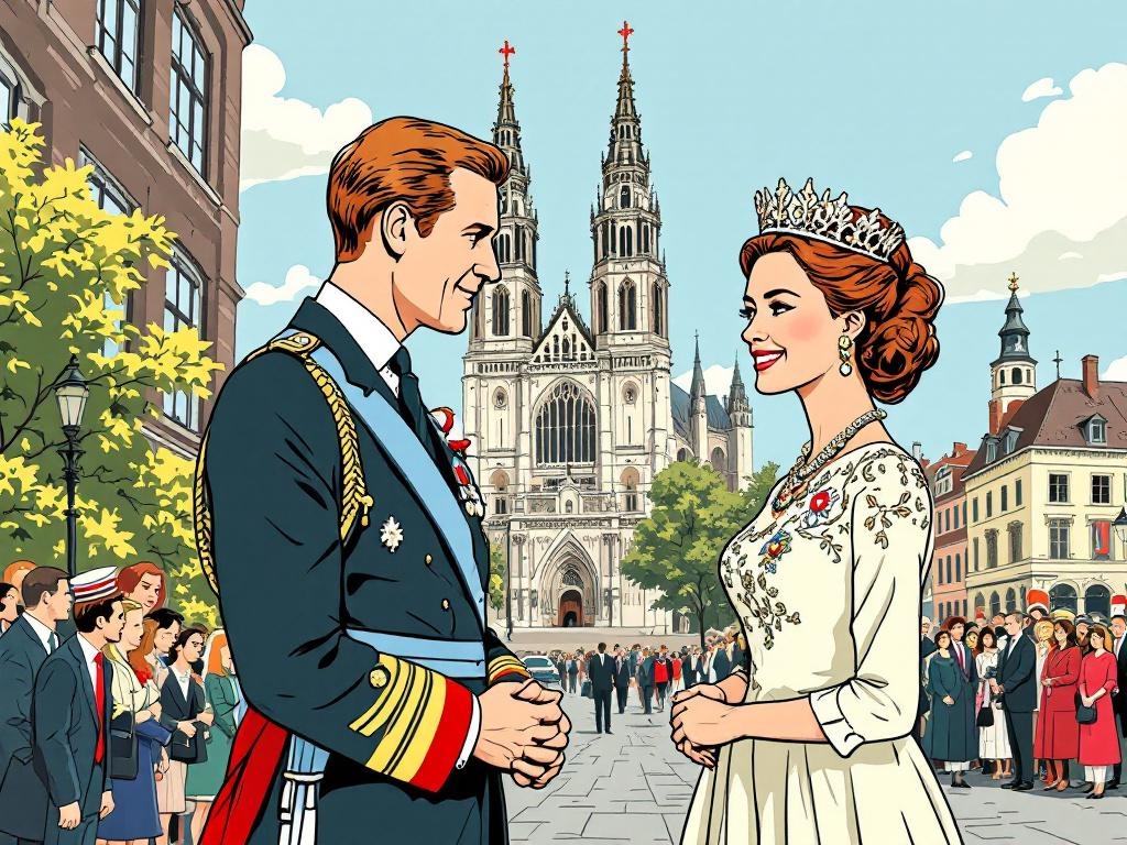 Koning Willem-Alexander en Amalia herdenken samen het eerste parlement na de oorlog