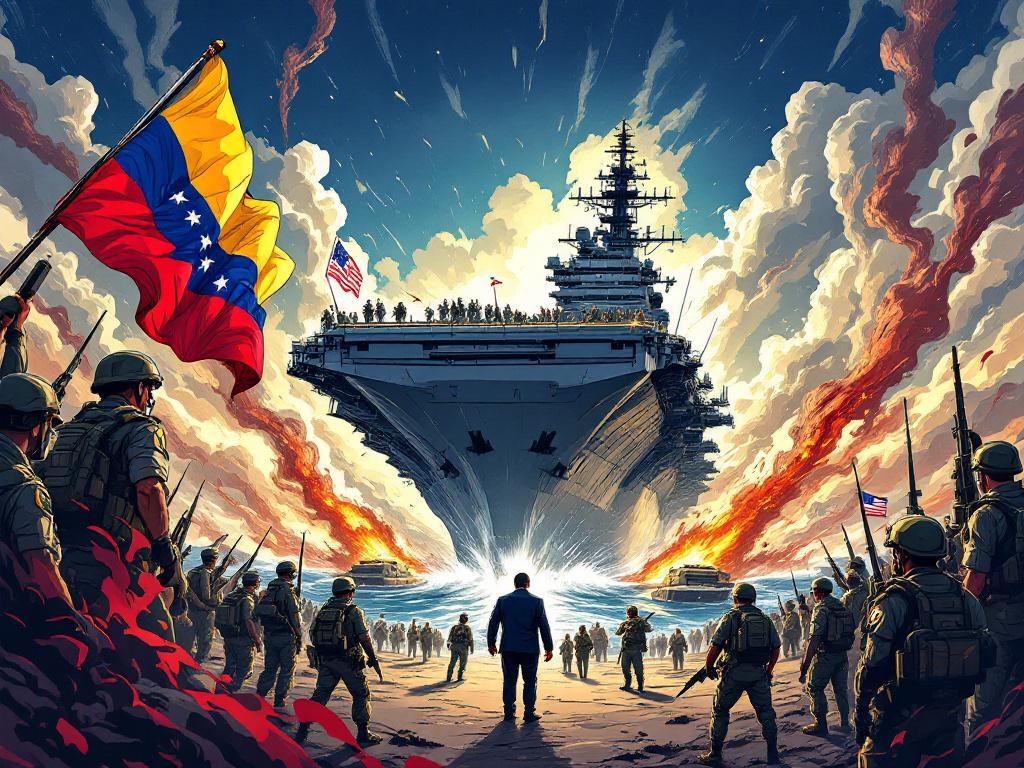 Venezuela mobiliseert massaal leger tegen Amerikaans vliegdekschip in Caribisch gebied