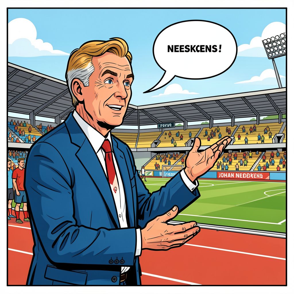 Willem van Hanegem opende vandaag het Johan Neeskens Sportpark waar de voetballegende in 1959 zijn eerste stappen zette.