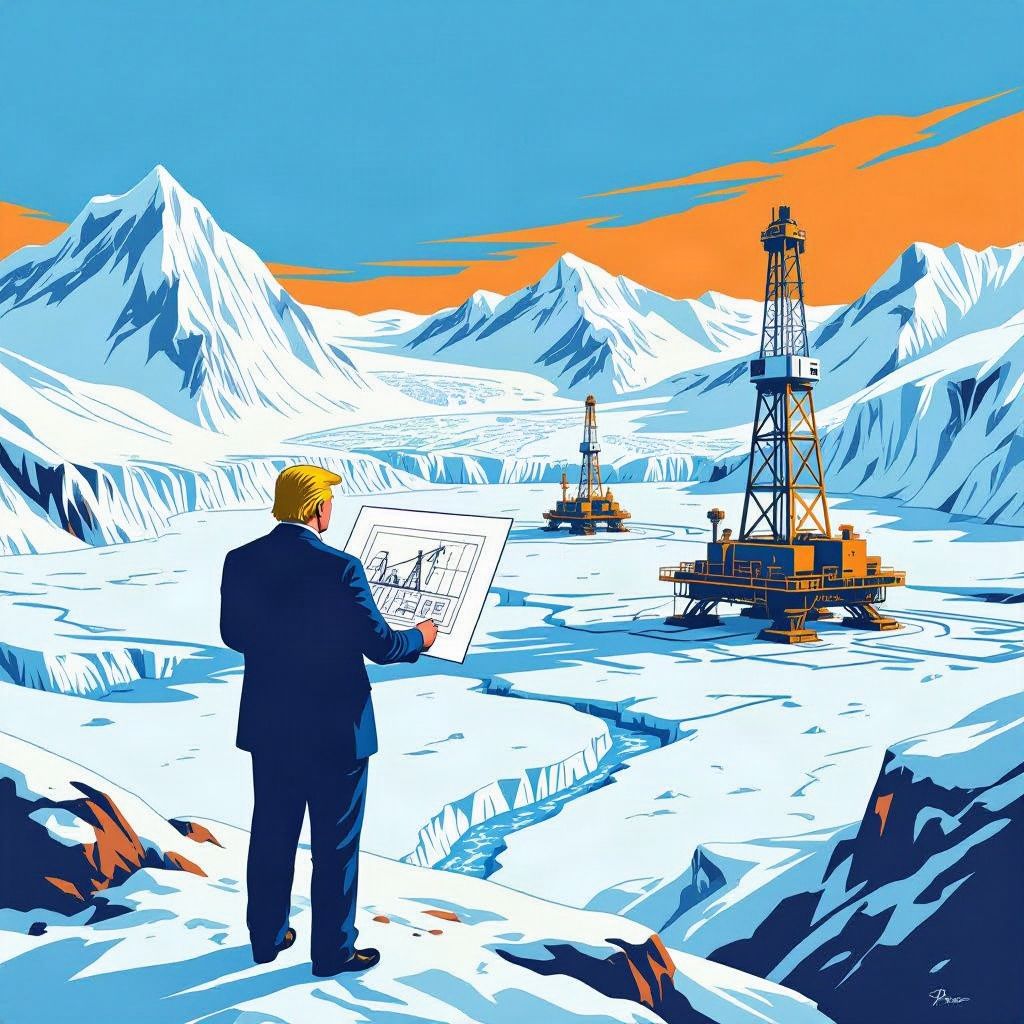 Donald Trump wil op grote schaal gaan boren naar olie en gas op Groenland.