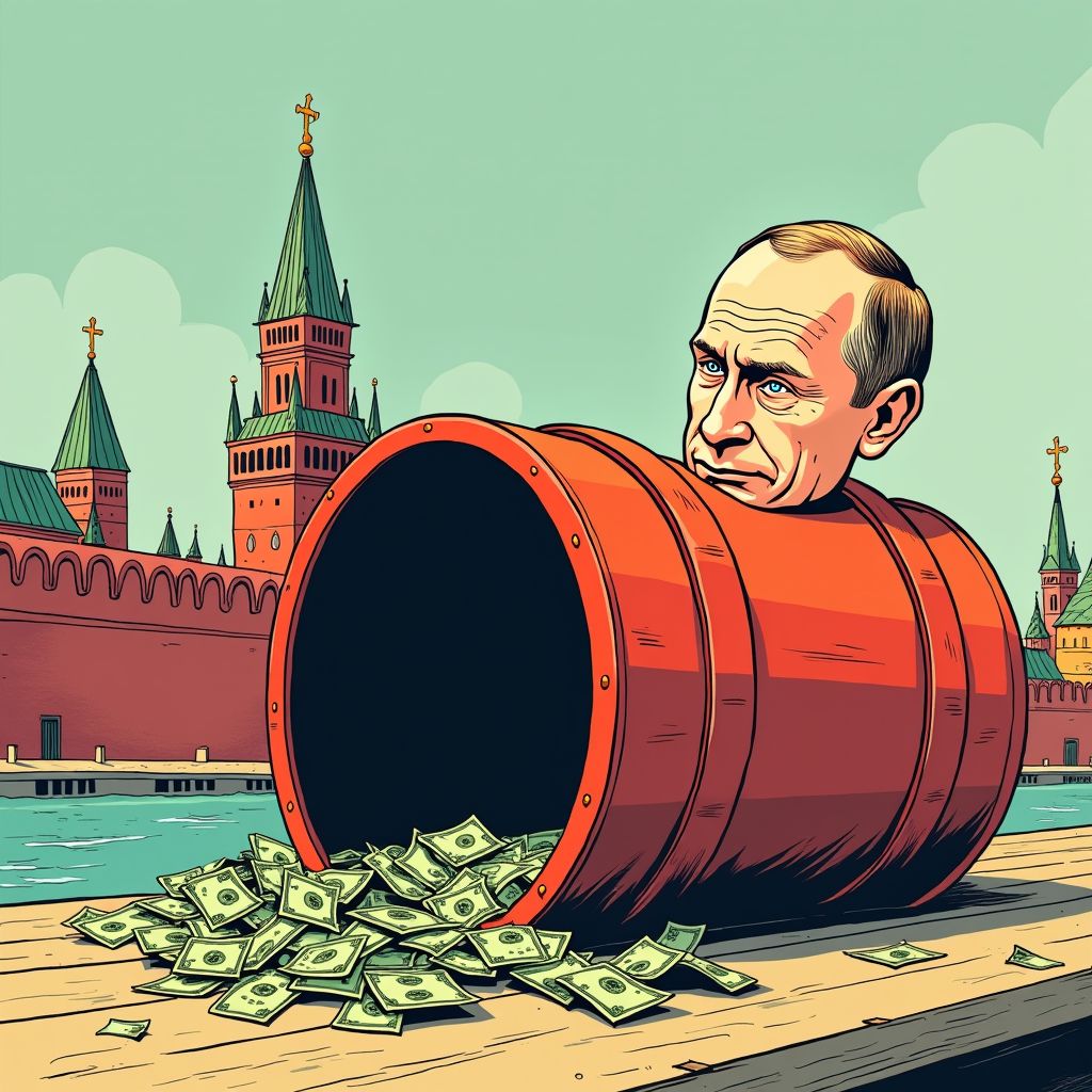 Ruslands energiekas leegt razendsnel door sancties en dalende olieprijzen