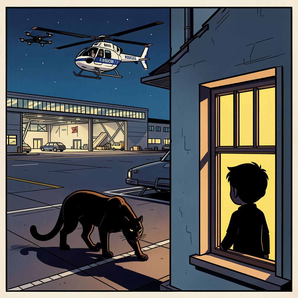 De Duitse politie jaagt met helikopters en drones op een mogelijke poema bij München.