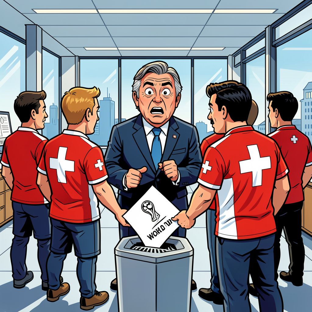 Zwitserland laat de eigen FIFA-baas Gianni Infantino keihard vallen.