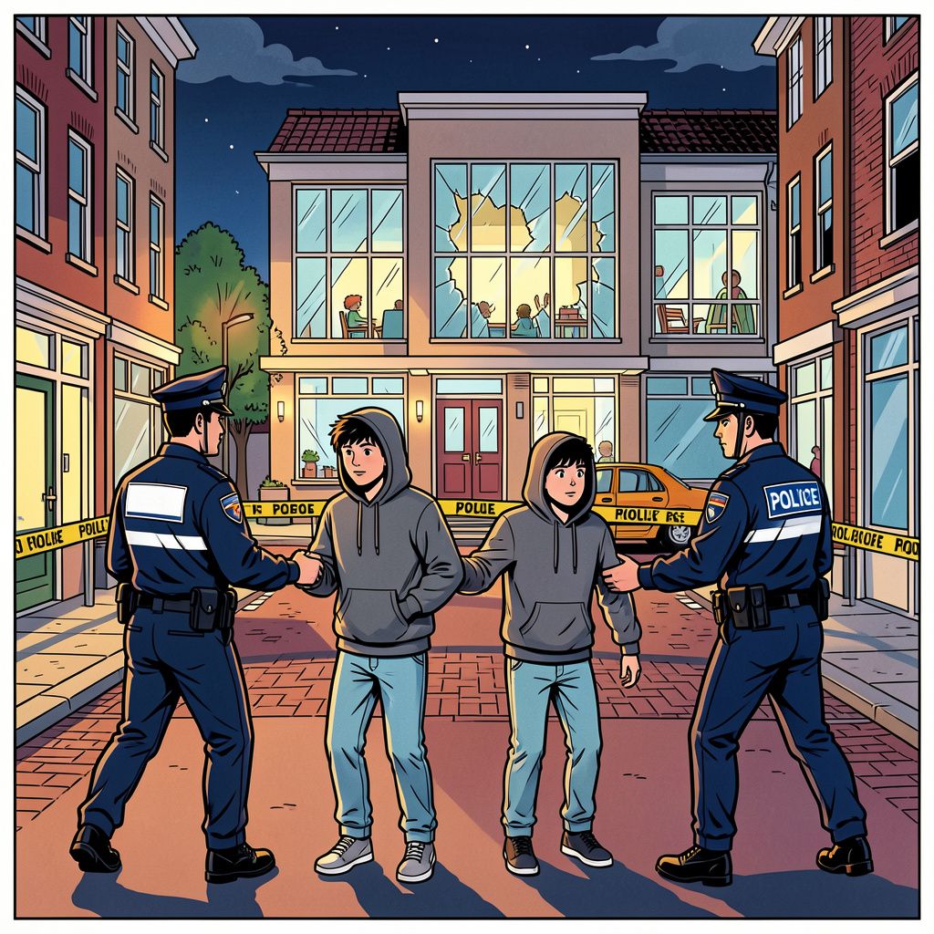 Twee minderjarige jongens zijn vannacht opgepakt na alweer een luide explosie bij een Amsterdams kinderdagverblijf.