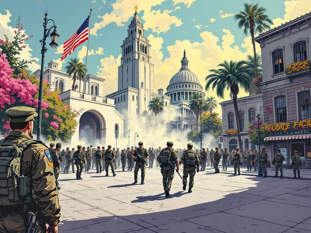Nationale Garde trekt helft troepen terug uit Los Angeles: Politieke spanning neemt af