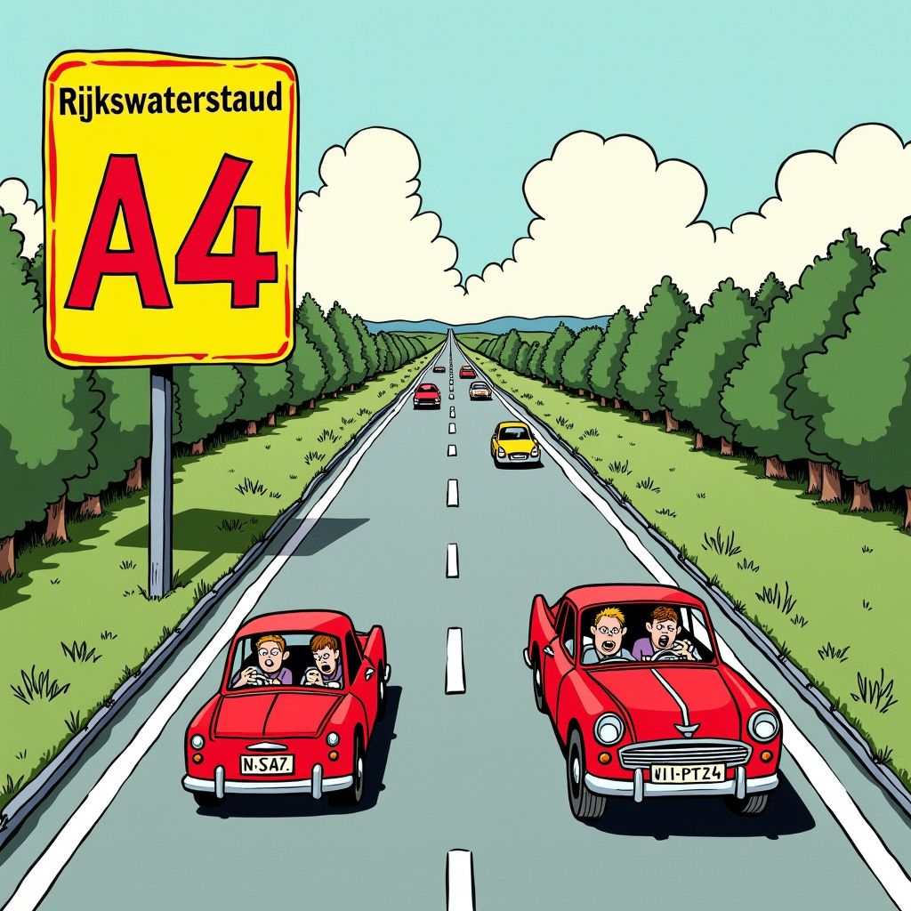 Rijkswaterstaat heeft geen geld om kapotte A4 te repareren