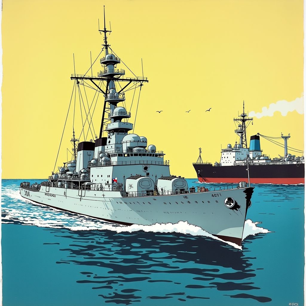 Nederlandse marine escorteert voor tweede keer deze week Russische oorlogsschepen door de Noordzee