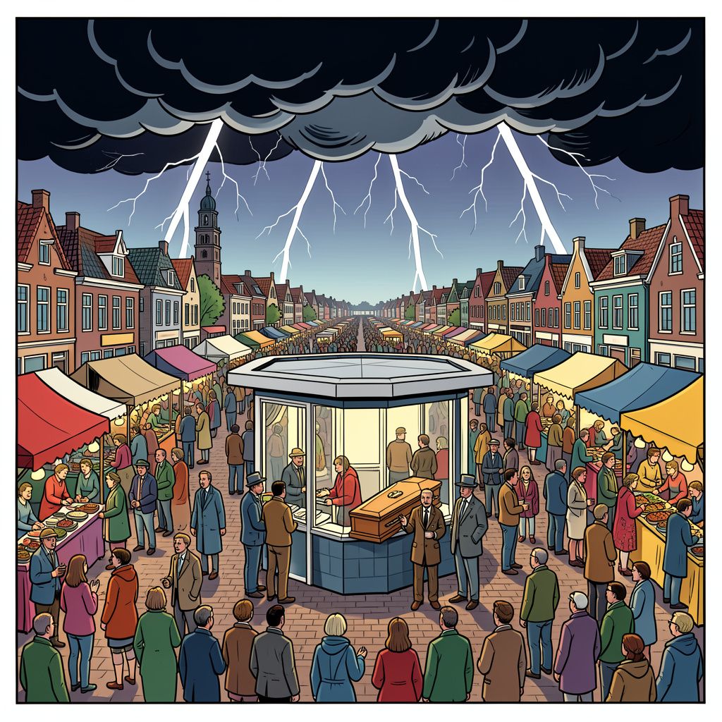 Alphen aan den Rijn trotseert de bliksem voor een gigantische jaarmarkt met een wel heel bijzondere kraam.
