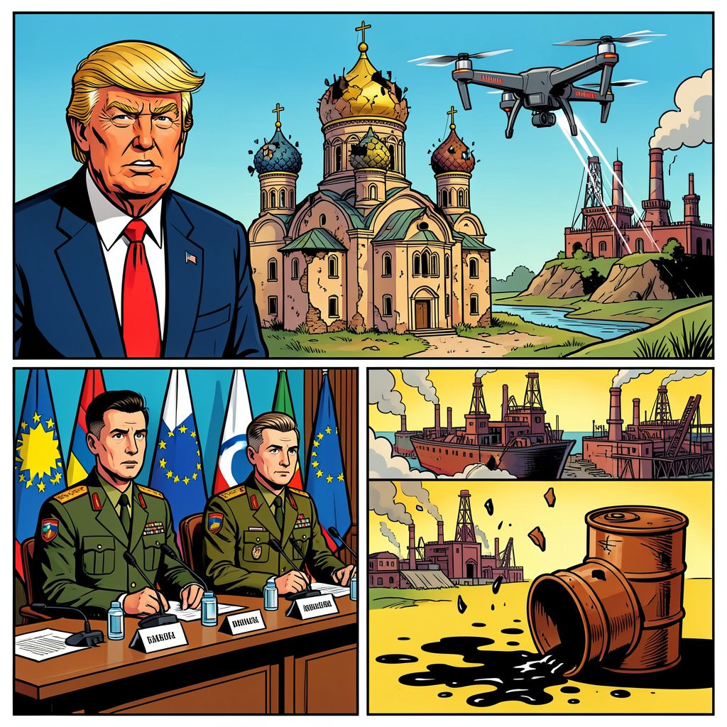 trump ziet met eigen ogen hoe rusland een klooster in puin bombardeert – en reageert verrassend