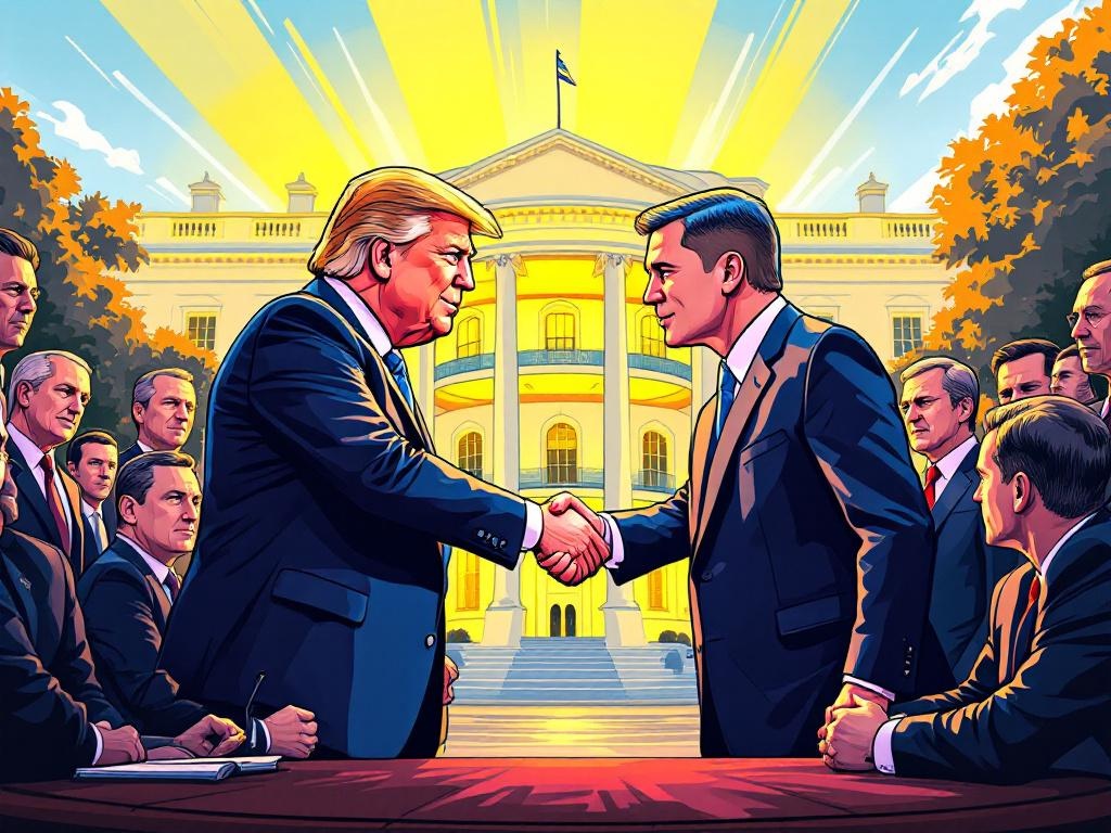 Trump en Zelensky schudden handen in diplomatiek steekspel: Vrede of politiek theater?