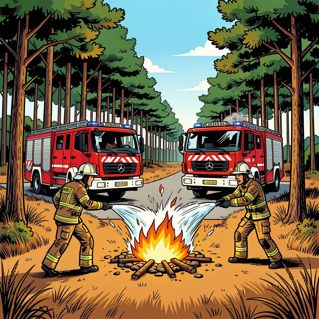 Brandweer Nunspeet blust bosbrand in recordtijd dankzij extra alertheid voor droogte